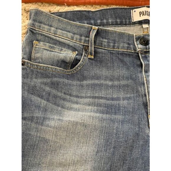 Paige Doheny 32 Mens Denim Jeans Cotton & Elastane Blue - Picture 13 of 16